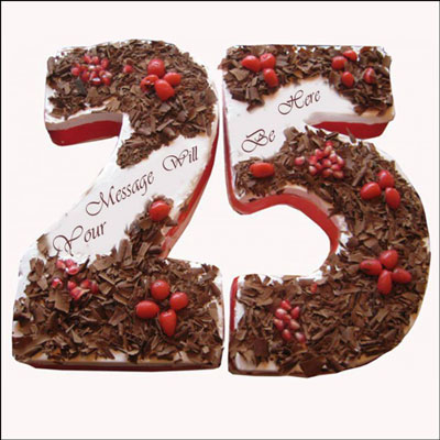 "Number 25 Chocolate cake - 6kgs - Click here to View more details about this Product